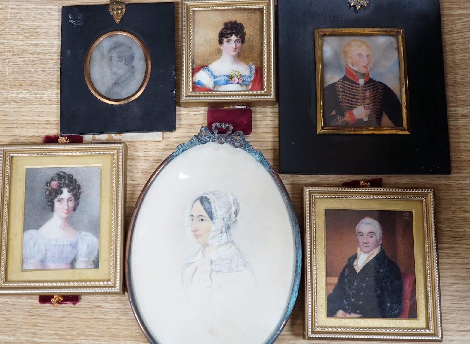 A selection of portraits relating to the Nicholson Family. To include the subject of William Nicholson of Rochester (1763-1861), Katherine Nicholson (b.1787), Isabella Nicholson (1792-1861), Robert John Saunders (1792-18